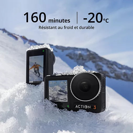 Caméscope de poche Dji Osmo Action 3 Adventure (3 batteries)