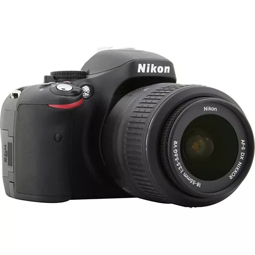 Appareil photo Reflex Nikon D5100 18-55+55-200 VR + Etui, 8Go, Mll3 Reconditionné