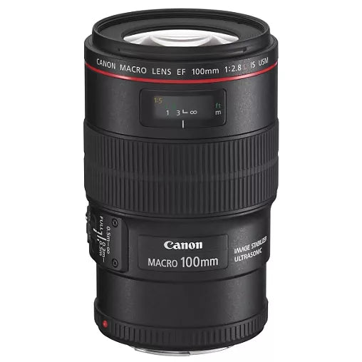 Objectif pour Reflex Plein Format Canon EF 100mm f/2.8 L IS Macro USM